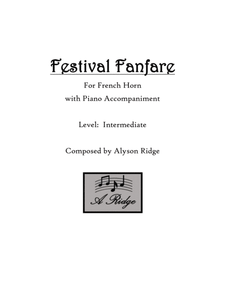 Free Sheet Music Festival Fanfare