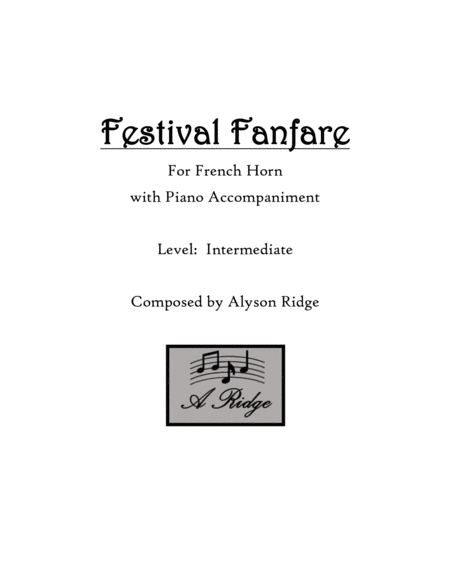 Festival Fanfare Sheet Music