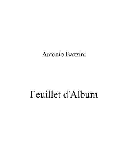 Feuillet D Album Sheet Music