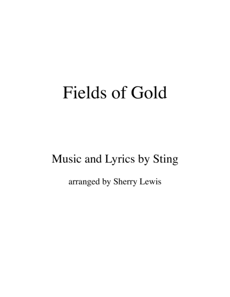 Fields Of Gold String Trio For String Trio Sheet Music