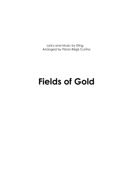 Fields Of Gold Violin Solo Cello Solo And String Quartet Or String Orchestra Level 4 Sheet Music