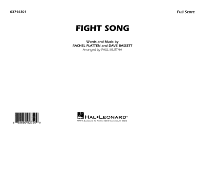 Free Sheet Music Fight Song Arr Paul Murtha Conductor Score Full Score