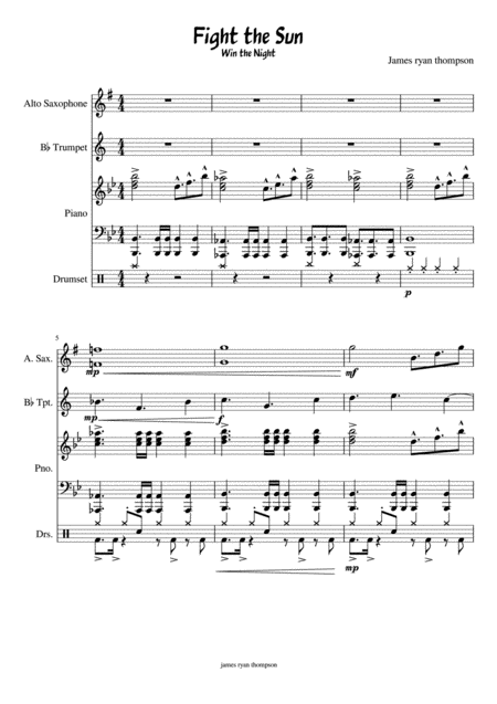 Fight The Sun Sheet Music