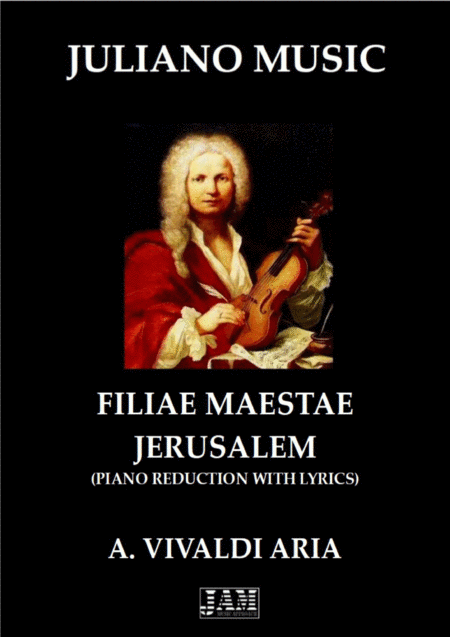 Filiae Maestae Jerusalem Piano Reduction With Lyrics A Vivaldi Sheet Music