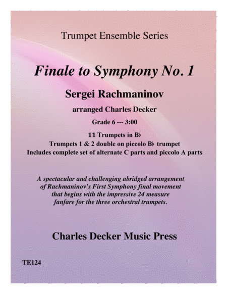 Finale To Symphony No 1 For Trumpet Ensemble Sheet Music