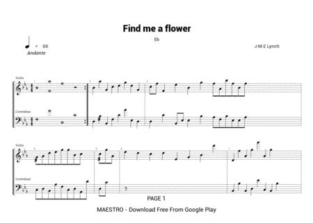 Free Sheet Music Find Me A Flower Eb88