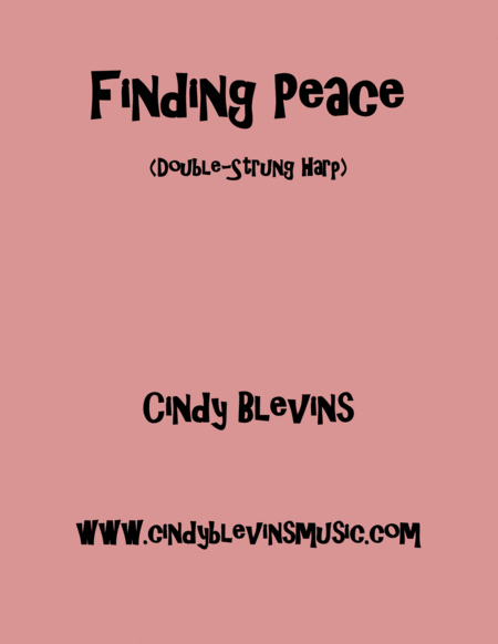 Free Sheet Music Finding Peace An Original Solo For Double Strung Harp