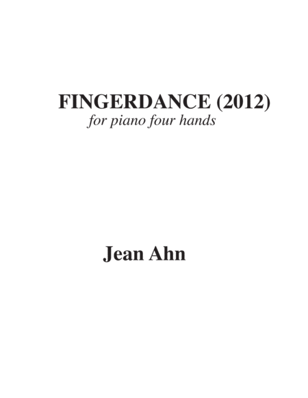 Fingerdance Sheet Music