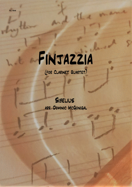 Free Sheet Music Finjazzia Finlandia Jazz Style Clarinet Quartet