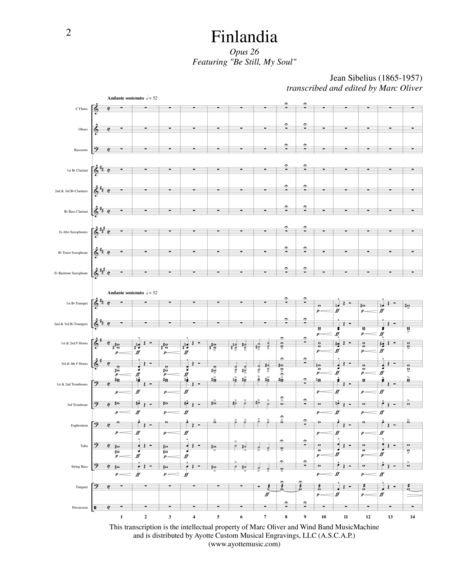 Finlandia Op Sheet Music