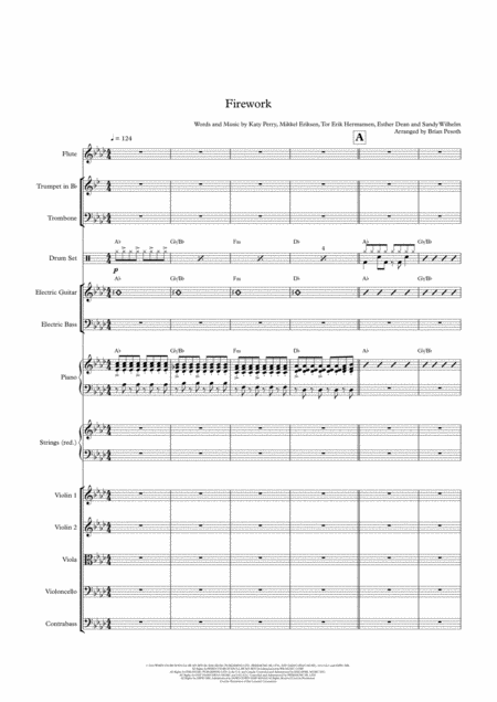 Firework Supplement Ensemble Sheet Music