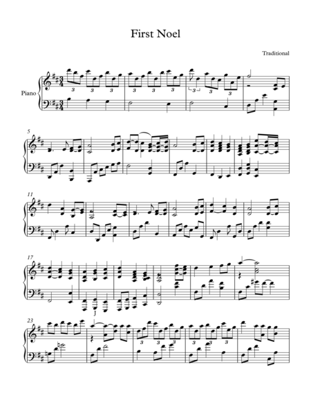 Free Sheet Music First Neol Jazz Piano