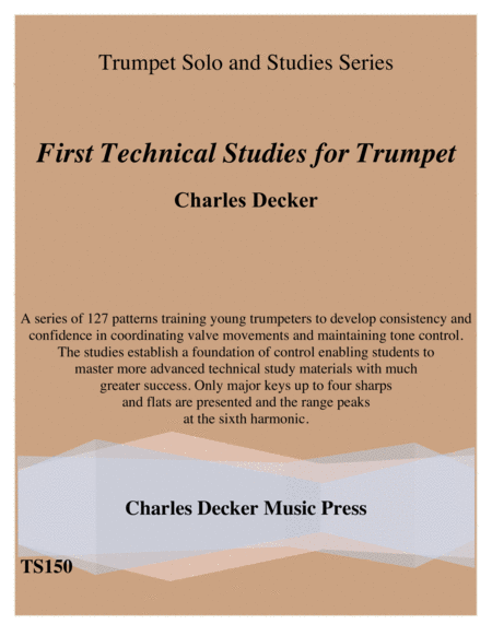 Free Sheet Music First Technical Studies For Trumpet