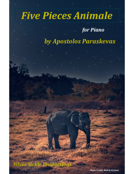 Five Animal Piano Pieces For Children Sheet Music