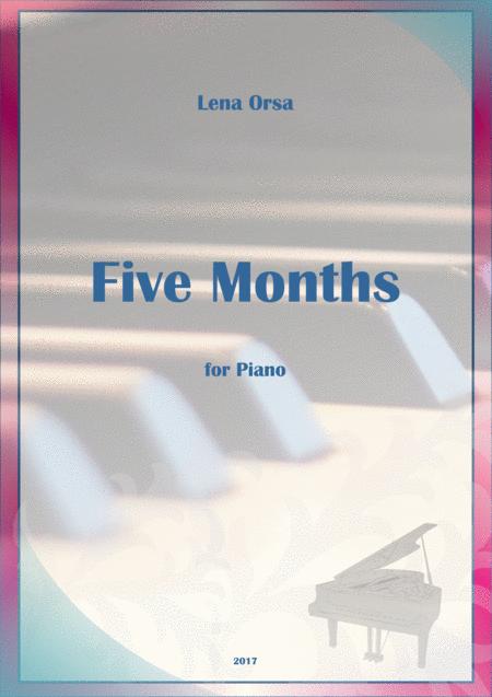 Free Sheet Music Five Months For Piano