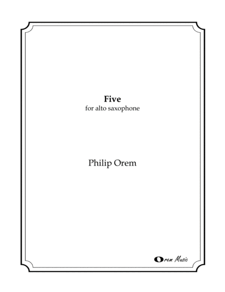 Free Sheet Music Five