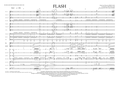 Flash Arr Tom Wallace Full Score Sheet Music