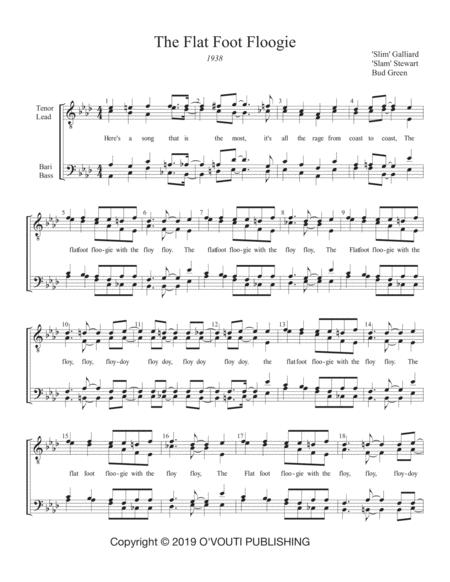 Free Sheet Music Flat Foot Floogie Us Renewal Synch Only