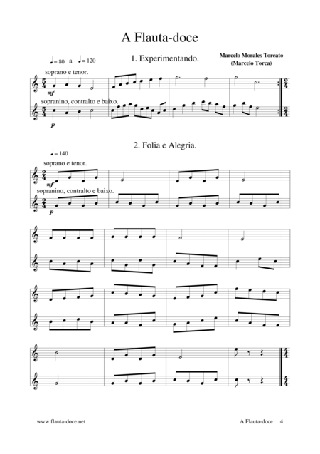 Flauta Doce Sheet Music