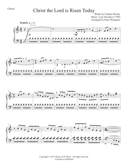 Flee As A Bird Violin Piano Sheet Music