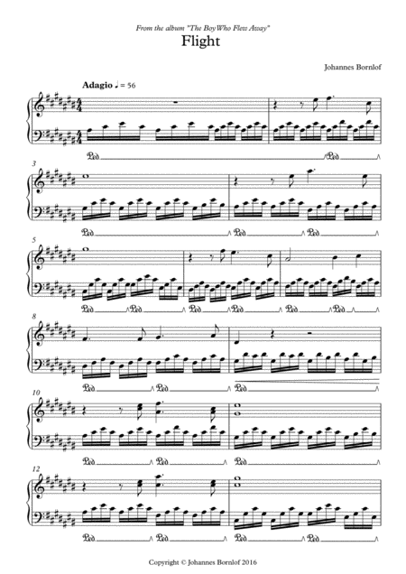 Flight Johannes Bornlof Sheet Music