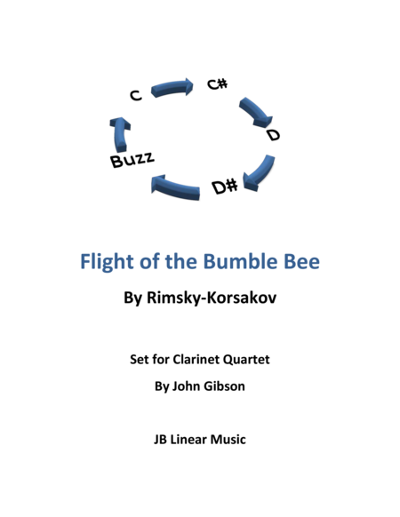 Free Sheet Music Flight Of The Bumble Bee For Clarinet Quartet