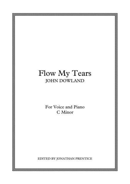 Flow My Tears C Minor Sheet Music