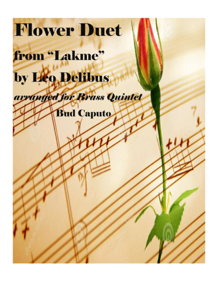 Free Sheet Music Flower Duet From Lakme For Brass Quintet