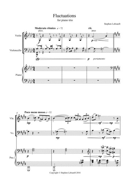 Free Sheet Music Fluctuations