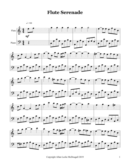 Flute Serenade Sheet Music