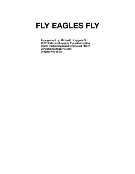 Fly Eagles Fly Sheet Music