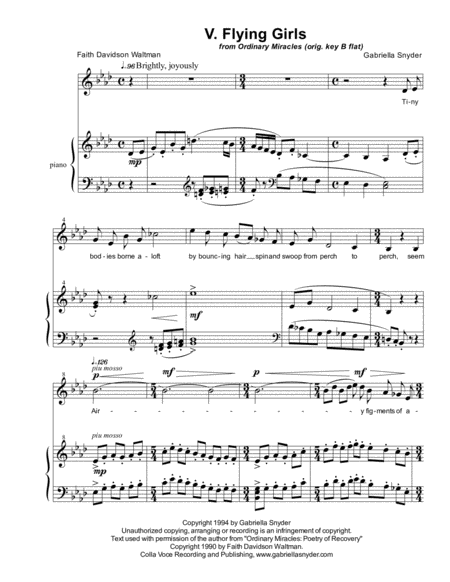 Flying Girls Sheet Music