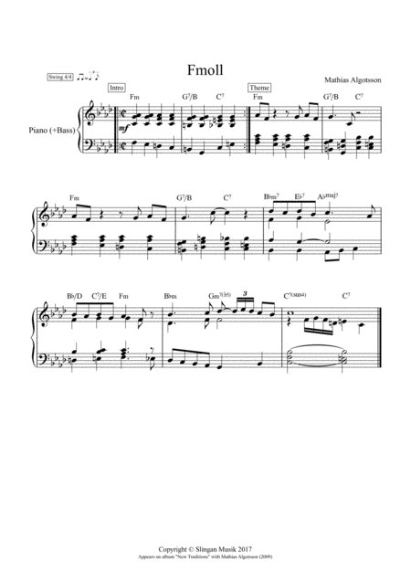 Fmoll Sheet Music