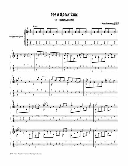 For A Great Ride Sheet Music