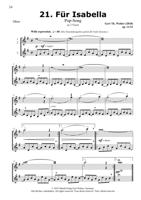 Free Sheet Music For Isabella From Woodwind Pop Romanticists