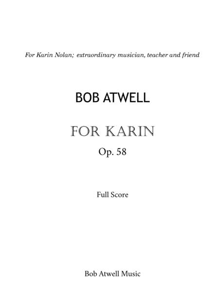 Free Sheet Music For Karin