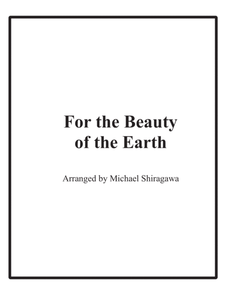 For The Beauty Of The Earth Flute Sheet Music