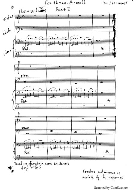 For Three Sheet Music