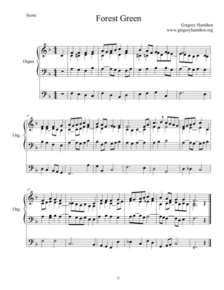 Forest Green Alternative Harmonization Sheet Music