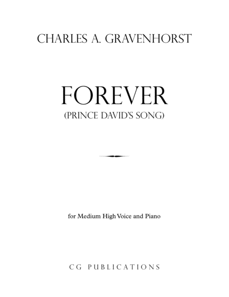 Forever From Gullivers Travels Medium High Voice Sheet Music