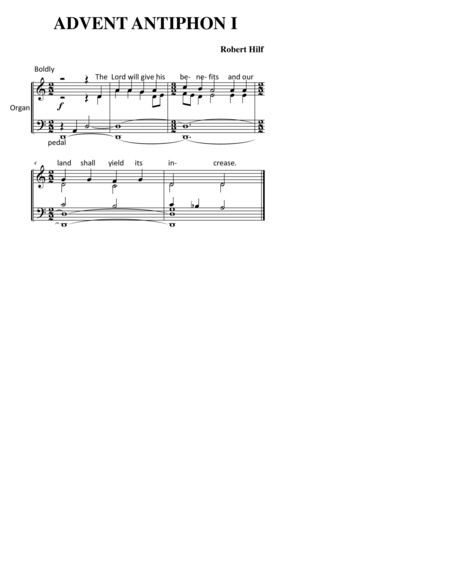 Four Advent Antiphons Sheet Music