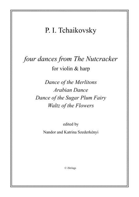 Free Sheet Music Four Dances From Nutcracker For Violin Harp