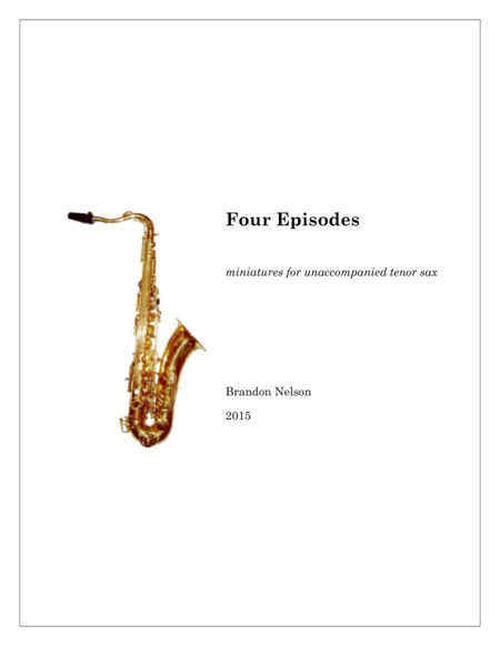 Four Episodes Solo Tenor Sax Sheet Music