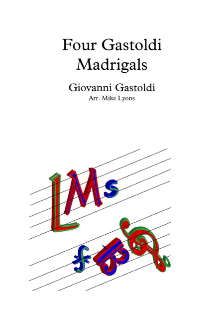 Four Gastoldi Madrigals 6 Part Brass Choir Sheet Music