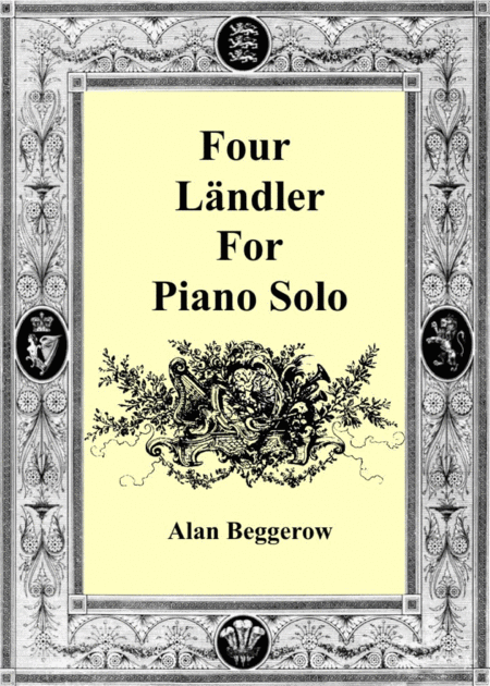 Four Lndler For Piano Solo Sheet Music