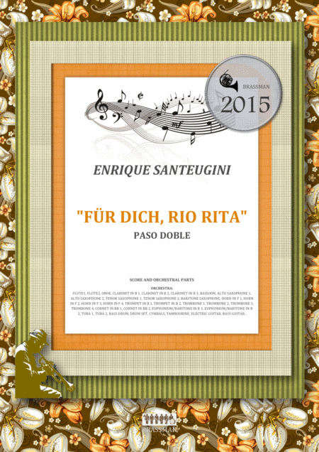 Free Sheet Music Fr Dich Rio Rita Pasodoble