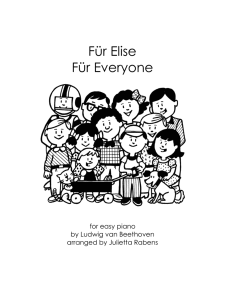 Free Sheet Music Fr Elise Fr Everyone For Easy Piano