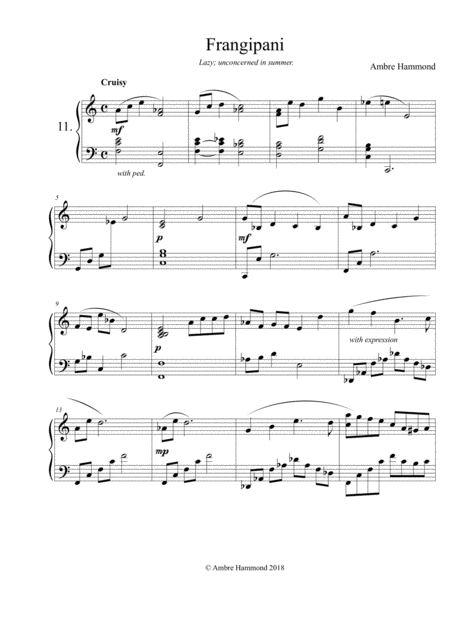 Frangipani Sheet Music