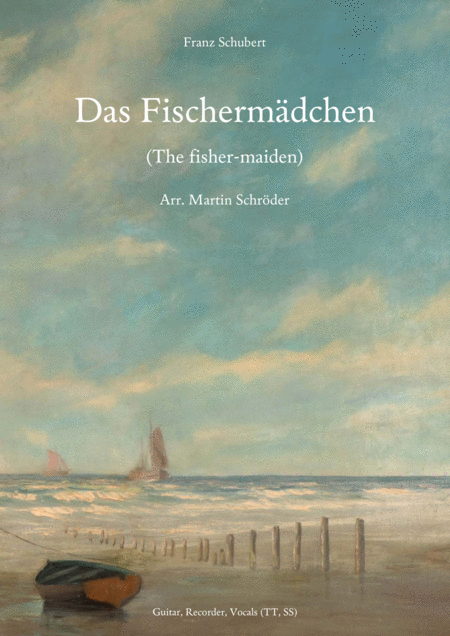 Franz Schubert Das Fischermdchen The Fisher Maiden Folk Arrangement Guitar Whistle Recorder 2 Voices Sheet Music