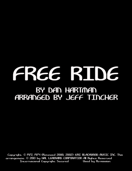 Free Sheet Music Free Ride